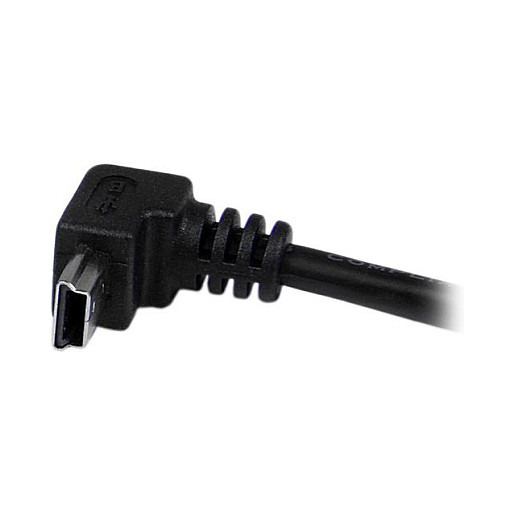 StarTech.com Cable Adaptador USB A Macho a Mini USB B Macho Acodado en Ángulo hacia Abajo 2m
