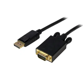 StarTech Cable DisplayPort a VGA de 1,8 m, Negro, DP2VGAMM6B