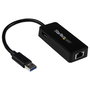 StarTech.com Adaptador de red USB 3.0 a Gigabit Ethernet con puerto USB integrado USB31000SPTB