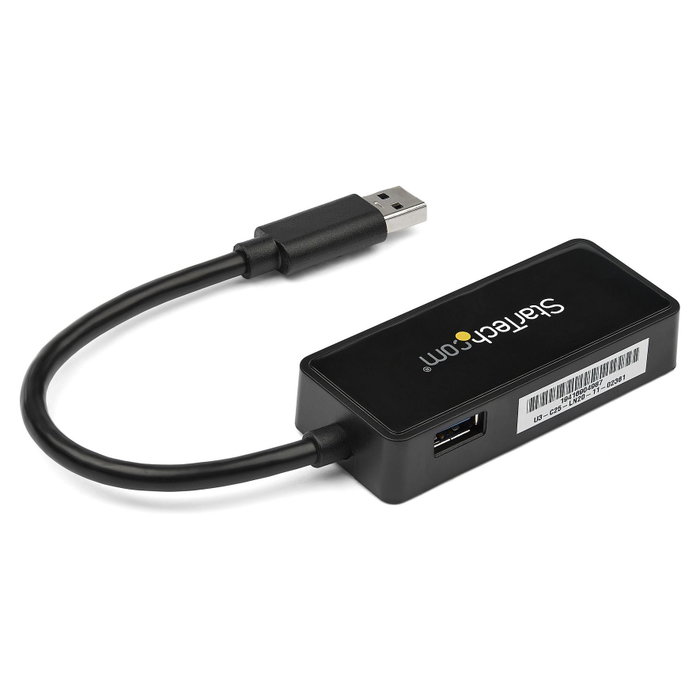 StarTech.com Adaptador de red USB 3.0 a Gigabit Ethernet con puerto USB integrado USB31000SPTB