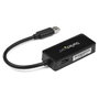 StarTech.com Adaptador de red USB 3.0 a Gigabit Ethernet con puerto USB integrado USB31000SPTB