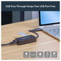 StarTech.com Adaptador de red USB 3.0 a Gigabit Ethernet con puerto USB integrado USB31000SPTB