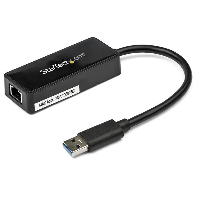 StarTech.com Adaptador de Red USB 3.0 Gigabit Ethernet RJ45 y Puerto USB - Negro StarTech.com Adaptador de Red USB 3.0 Gigabit Ethernet RJ45 y Puerto USB - Negro