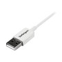 StarTech.com Cable USB A a Micro USB B 2 m Blanco - USB 2.0 Macho a Macho para Teléfono Móvil Smartphone
