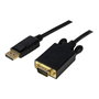 StarTech.com Cable Adaptador DisplayPort a VGA Activo 3.05m (3m) - Conversión hasta 1920x1200 WUXGA - DP20Pins a HD15