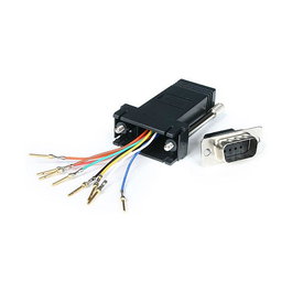 StarTech Adaptador Modular DB9 Macho a RJ45 Hembra Negro