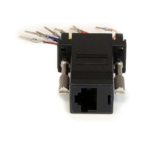 StarTech Adaptador Modular DB9 Macho a RJ45 Hembra Negro
