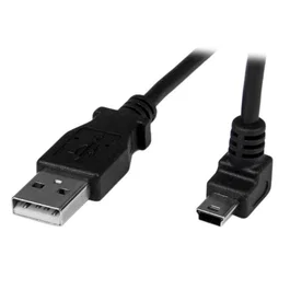 Startechcom Cable USB Tipo A a Mini USB Acodado 1m Negro USBAMB1MU