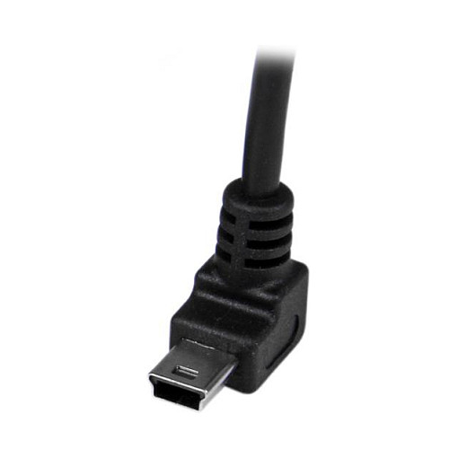 Startechcom Cable USB tipo A a Mini USB Acodado 1m Negro Startechcom Cable USB tipo A a Mini USB Acodado 1m Negro