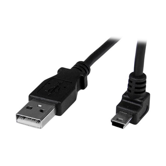 Startechcom Cable USB tipo A a Mini USB Acodado 1m Negro Startechcom Cable USB tipo A a Mini USB Acodado 1m Negro