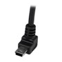 Startechcom Cable USB Tipo A a Mini USB Acodado 1m Negro USBAMB1MU