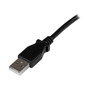 Cable USB A a USB B Startech USBAB1MR Negro
