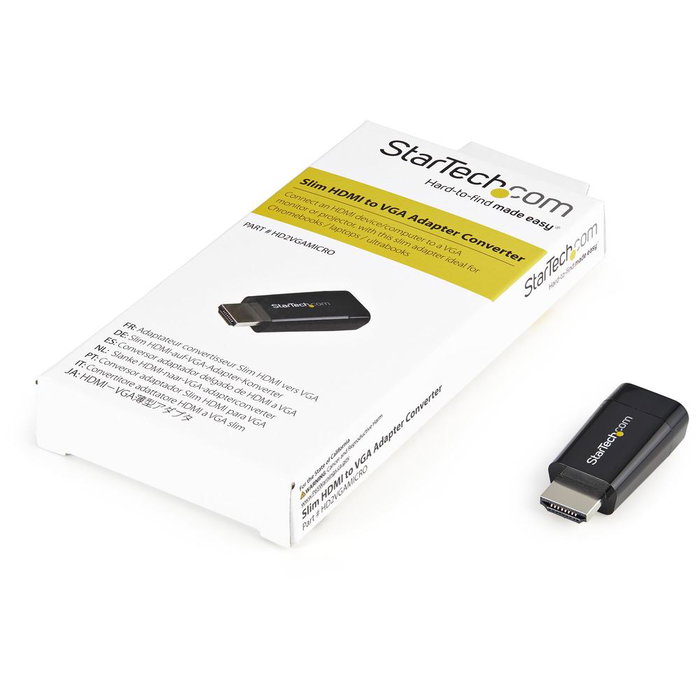 StarTech.com HD2VGAMICRO Adaptador Conversor HDMI a VGA Macho Hembra 1920x1200 1080p Full HD