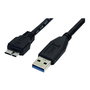 StarTech Cable USB 3.0 SuperSpeed USB A a Micro USB B, 5 Gbps, 50 cm, Blindado, Negro