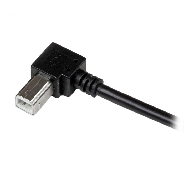 Startechcom Cable USB A Macho a USB B Macho Acodado 2m USBAB2MR para Impresora y Periféricos