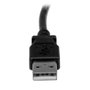 Startechcom Cable USB A Macho a USB B Macho Acodado 2m USBAB2MR para Impresora y Periféricos
