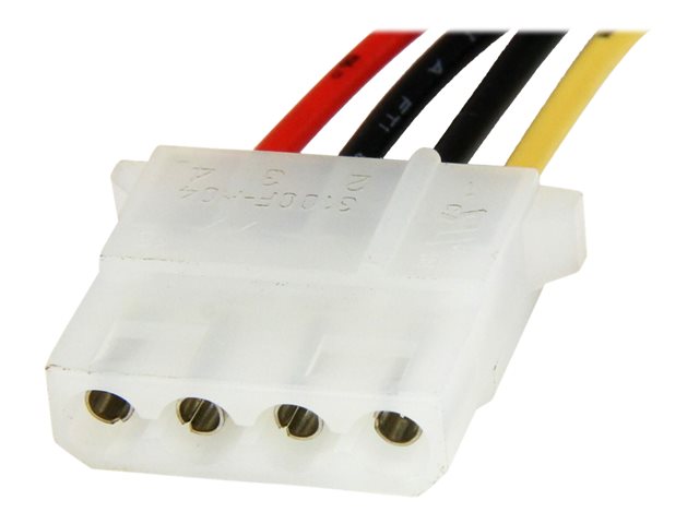 StarTech Adaptador de corriente de 4 pines Molex a SATA de 15 pines - Cable 30 cm / 18 AWG - Para discos duros SATA y SSD - Compatible con P/N SATSASBP425 StarTech Adaptador de corriente de 4 pines Molex a SATA de 15 pines - Cable 30 cm / 18 AWG - Para discos duros SATA y SSD - Compatible con P/N SATSASBP425