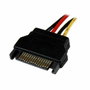 Startech Cable Adaptador de Corriente Molex 4 Pines a SATA 0.30m LP4SATAFM12