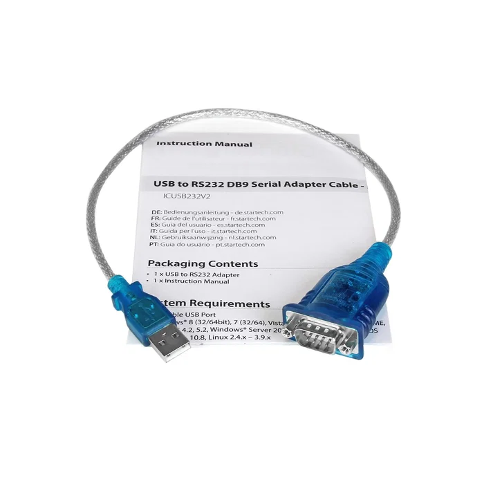 StarTech.com Adaptador USB a RS232 DB9 ICUSB232V2