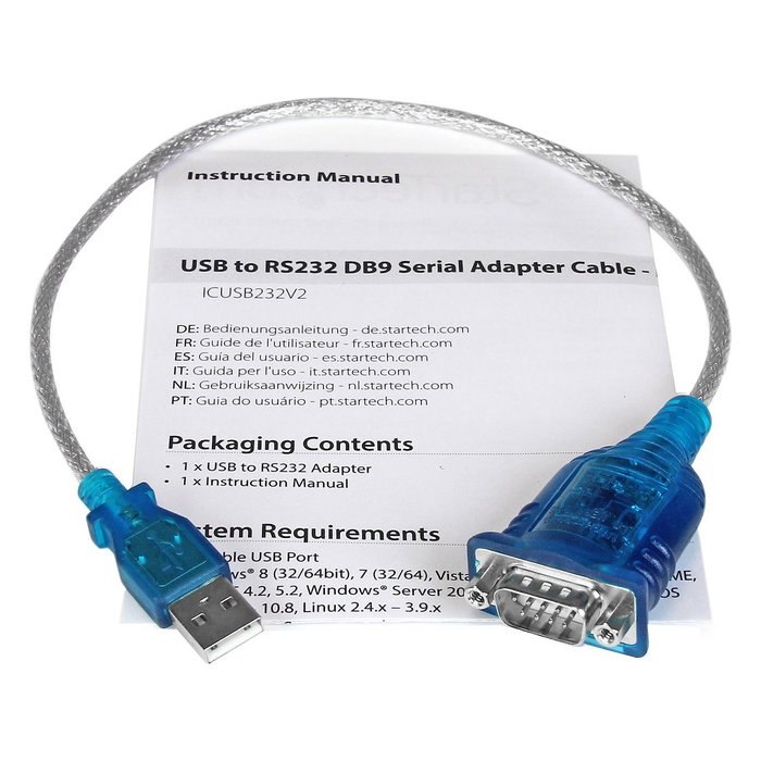 StarTech ICUSB232V2 Adaptador USB a Serie RS232 DB9