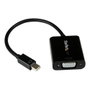 StarTech Adaptador Mini DisplayPort a VGA MDP2VGA2, Convertidor Activo con Resolución Full HD 1920x1200, Compatible con Mac y PC, Conector Mini DP Macho a VGA Hembra, Negro