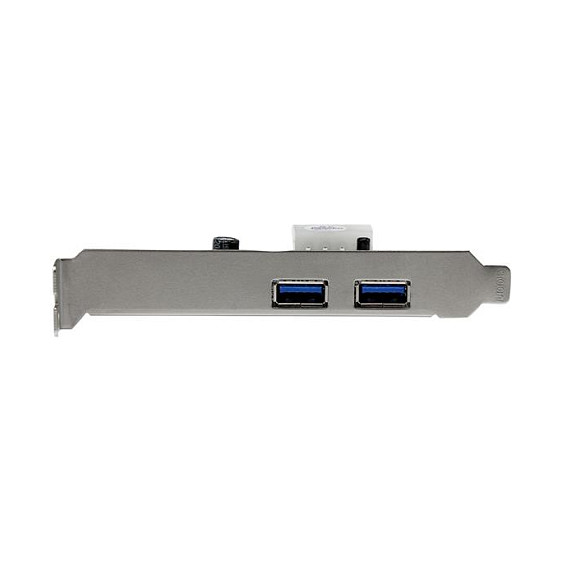 StarTech.com Adaptador Tarjeta Controladora PCI Express 2 Puertos USB 3.0 con UASP, PCIe USB 3.2 Gen 1, Full/Low Profile, Incluye Cable SATA - µPD720202 StarTech.com Adaptador Tarjeta Controladora PCI Express 2 Puertos USB 3.0 con UASP, PCIe USB 3.2 Gen 1, Full/Low Profile, Incluye Cable SATA - µPD720202