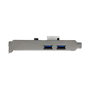 StarTech.com Adaptador Tarjeta Controladora PCI Express 2 Puertos USB 3.0 con UASP, PCIe USB 3.2 Gen 1, Full/Low Profile, Incluye Cable SATA - µPD720202