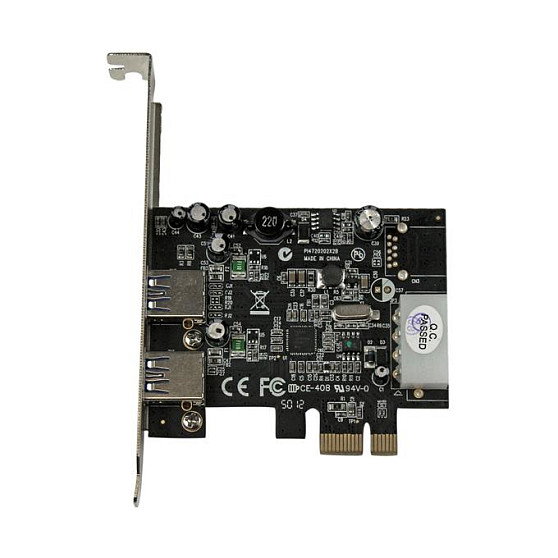 StarTech.com Adaptador Tarjeta Controladora PCI Express 2 Puertos USB 3.0 con UASP, PCIe USB 3.2 Gen 1, Full/Low Profile, Incluye Cable SATA - µPD720202 StarTech.com Adaptador Tarjeta Controladora PCI Express 2 Puertos USB 3.0 con UASP, PCIe USB 3.2 Gen 1, Full/Low Profile, Incluye Cable SATA - µPD720202
