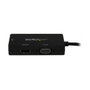 StarTech.com Adaptador 3 en 1 Mini DisplayPort a HDMI, VGA y DVI, Negro