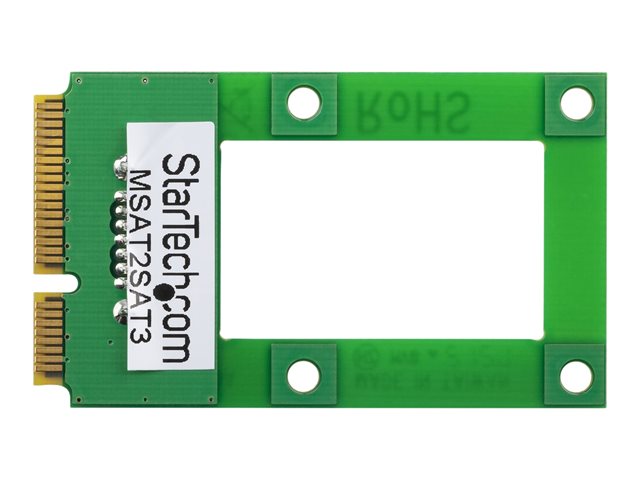 Startech Adaptador mSATA a SATA - Conversor para Unidad SSD o Disco Duro mSATA a Puerto SATA 6Gb/s - Incluye Kit de Montaje
