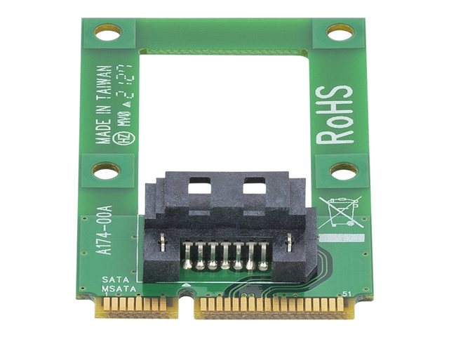 Startech Adaptador mSATA a SATA - Conversor para Unidad SSD o Disco Duro mSATA a Puerto SATA 6Gb/s - Incluye Kit de Montaje