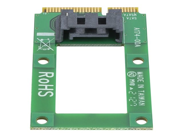 Startech Adaptador mSATA a SATA - Conversor para Unidad SSD o Disco Duro mSATA a Puerto SATA 6Gb/s - Incluye Kit de Montaje