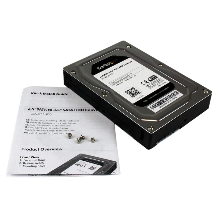 StarTech.com 25SAT35HDD Adaptador Interno para Disco Duro SSD SATA de 2.5" a Bahía de 3.5"