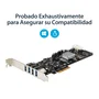 StarTech PEXUSB3S44V Tarjeta PCI Express con 4 Puertos USB 3.2 Gen 1