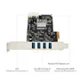 StarTech PEXUSB3S44V Tarjeta PCI Express con 4 Puertos USB 3.2 Gen 1