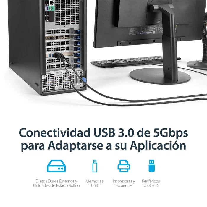 StarTech PEXUSB3S44V Tarjeta PCI Express con 4 Puertos USB 3.2 Gen 1