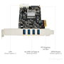 Tarjeta PCI Startech PEXUSB3S44V