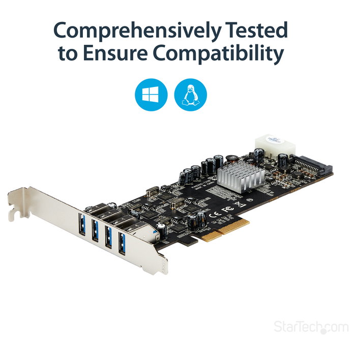 Tarjeta PCI Startech PEXUSB3S44V