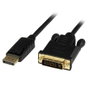 StarTech.com Adaptador Activo de Vídeo Externo DisplayPort a DVI, 1,8 m, Negro