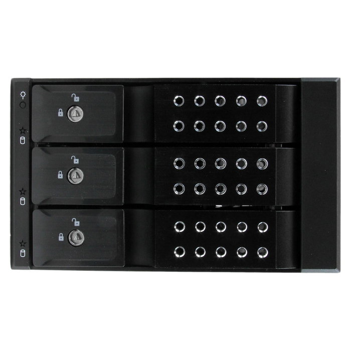 StarTech.com Backplane Móvil con 3 Bahías Hot-Swap para Discos SATA/SAS de 3.5 pulgadas HSB3SATSASBA StarTech.com Backplane Móvil con 3 Bahías Hot-Swap para Discos SATA/SAS de 3.5 pulgadas HSB3SATSASBA