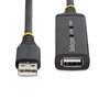 Startech Cable de Extensión USB 2.0 Activo 10m USB2AAEXT10M - Alargador Amplificado USB-A Macho a USB-A Hembra, Blindado, Plug and Play, Incluye Adaptador de Alimentación