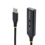 Startech Cable de Extensión USB 2.0 Activo 10m USB2AAEXT10M - Alargador Amplificado USB-A Macho a USB-A Hembra, Blindado, Plug and Play, Incluye Adaptador de Alimentación