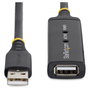 StarTech Cable de Extensión USB 2.0 Activo 10m Macho a Hembra Negro