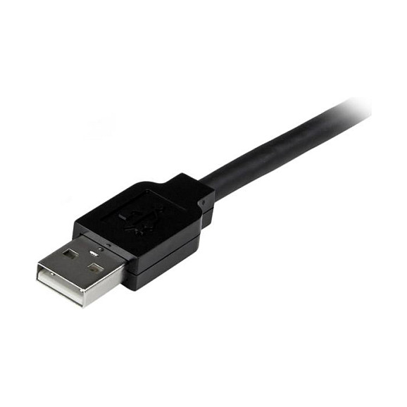 StarTech Cable de Extension Activo USB 2.0 de 25 m Macho a Hembra, Alargador Amplificado con Repetidor de Señal