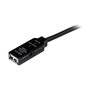 StarTech Cable de Extension Activo USB 2.0 de 25 m Macho a Hembra, Alargador Amplificado con Repetidor de Señal