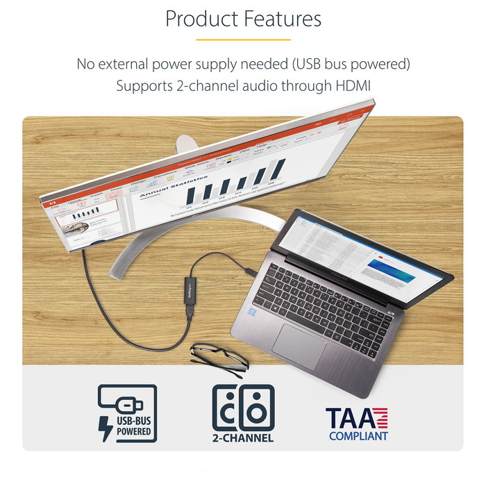 Adaptador USB 3.0 a HDMI Startech USB32HDES