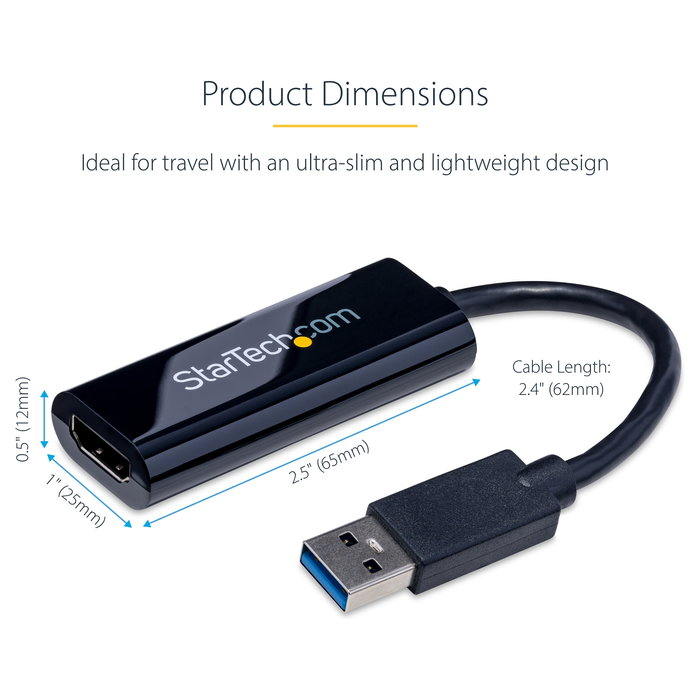 Adaptador USB 3.0 a HDMI Startech USB32HDES