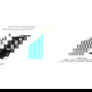 StarTech Armario Rack para Servidores 22U 19" Independiente con Ruedas, 4 Columnas, Cerradura, 800 kg Capacidad, Ajustable - 22HE Serverschrank