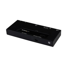 StarTech.com Switch HDMI de 2 Puertos HD1080P 1920x1200 con Conmutacion Automatica y Prioritaria - Soporte HDCP, Plug and Play, Distancia 10m, Negro, P/N SV231HD2A