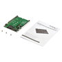 StarTech.com Adaptador de SSD M.2 NGFF a 2.5 Pulgadas SATA, Convertidor SATA III 6 Gbps, Compatible con SATA M.2, Incluye Tornillos y Bracket Abierto, Color Verde